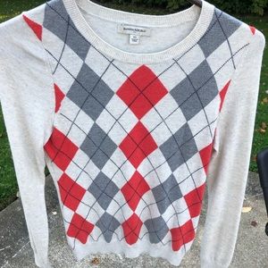 Banana Republic Argyle Sweater.  Size XS